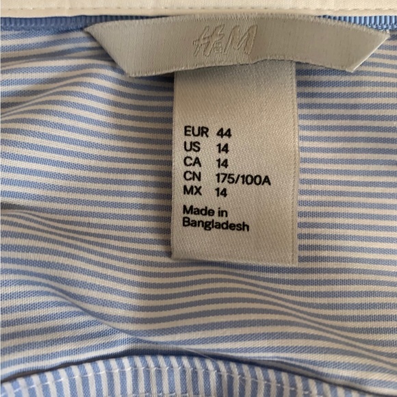 H&M Blue and White Striped Shirt - Picture 2 of 7